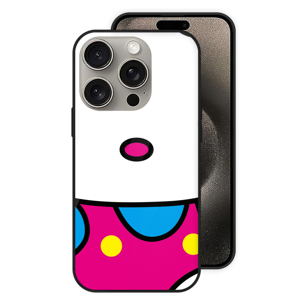 （画像用） Hello Kitty ハローキティ 【iPhone15Pro対応】スマホケース 耐衝撃＆黄変防止 背面ガラス
