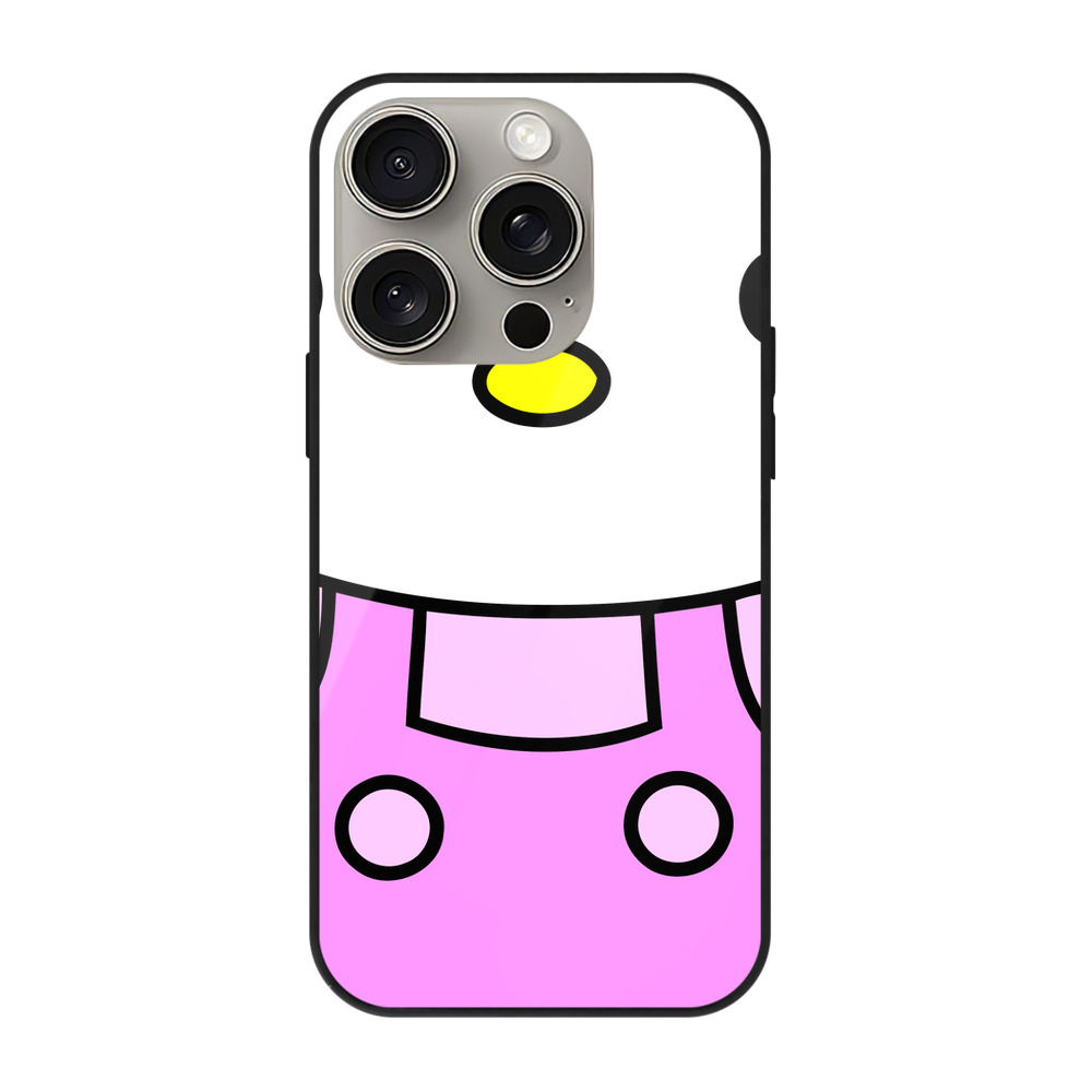 （画像用） Hello Kitty ハローキティ 【iPhone15Pro対応】スマホケース 耐衝撃＆黄変防止 背面ガラス