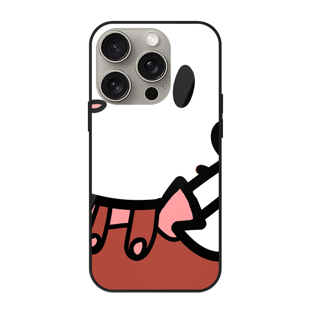 （画像用） Hello Kitty ハローキティ 【iPhone15Pro対応】スマホケース 耐衝撃＆黄変防止 背面ガラス