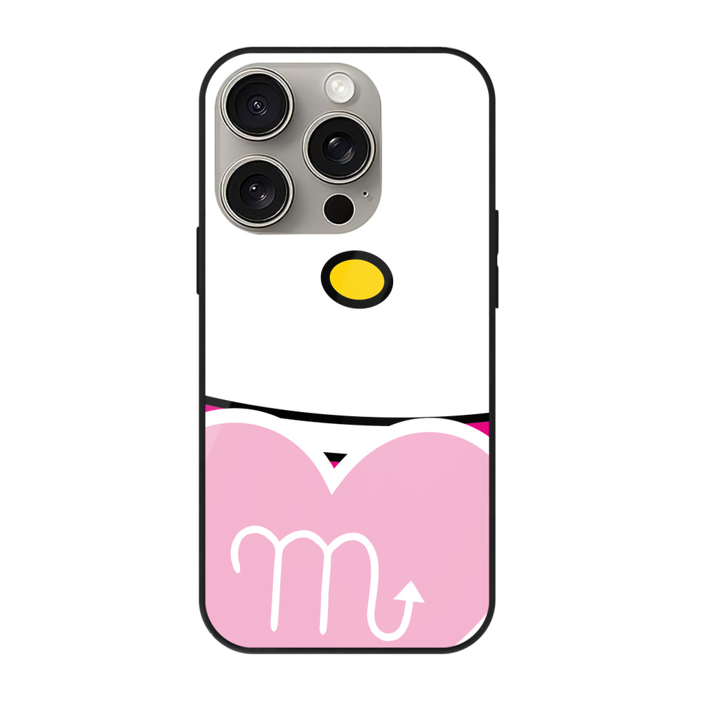 （画像用） Hello Kitty ハローキティ 【iPhone15Pro対応】スマホケース 耐衝撃＆黄変防止 背面ガラス