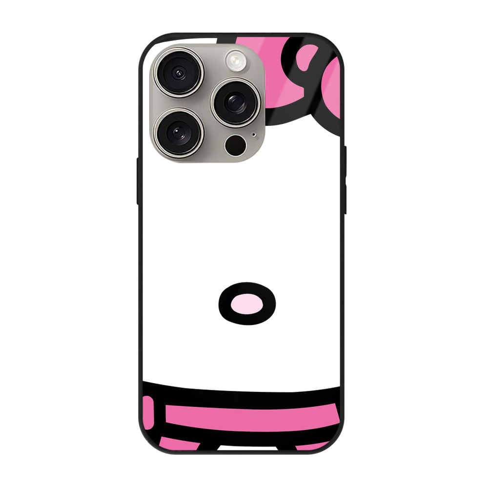 （画像用） Hello Kitty ハローキティ 【iPhone15Pro対応】スマホケース 耐衝撃＆黄変防止 背面ガラス