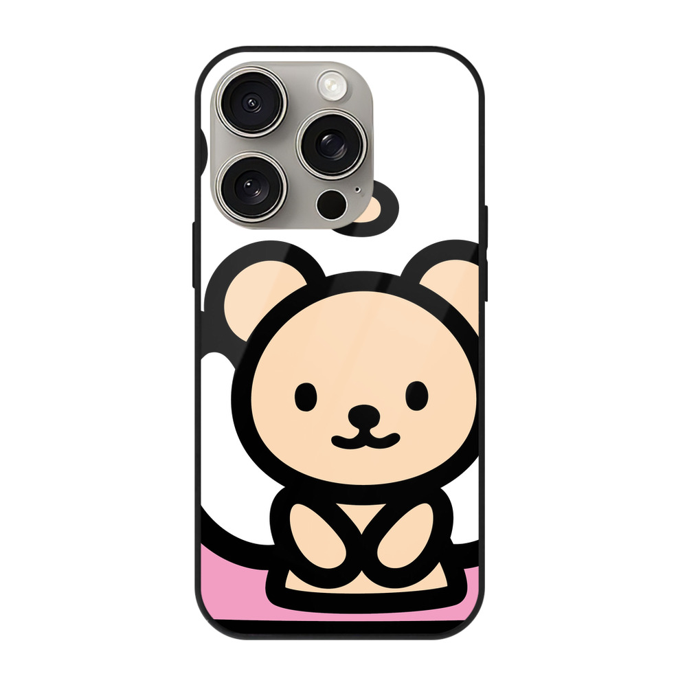 （画像用） Hello Kitty ハローキティ 【iPhone15Pro対応】スマホケース 耐衝撃＆黄変防止 背面ガラス