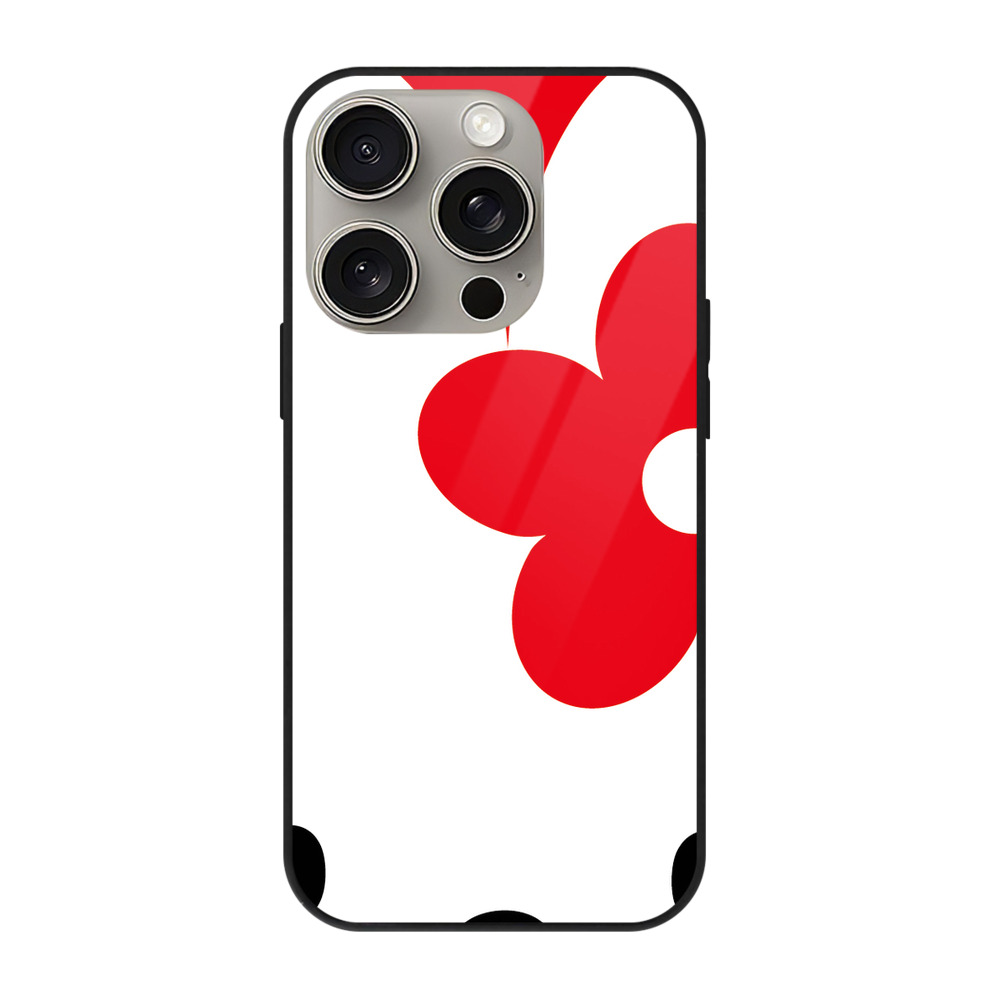 （画像用） Hello Kitty ハローキティ 【iPhone15Pro対応】スマホケース 耐衝撃＆黄変防止 背面ガラス