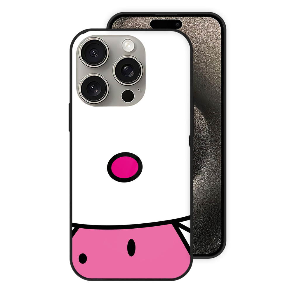 （画像用） Hello Kitty ハローキティ 【iPhone15Pro対応】スマホケース 耐衝撃＆黄変防止 背面ガラス