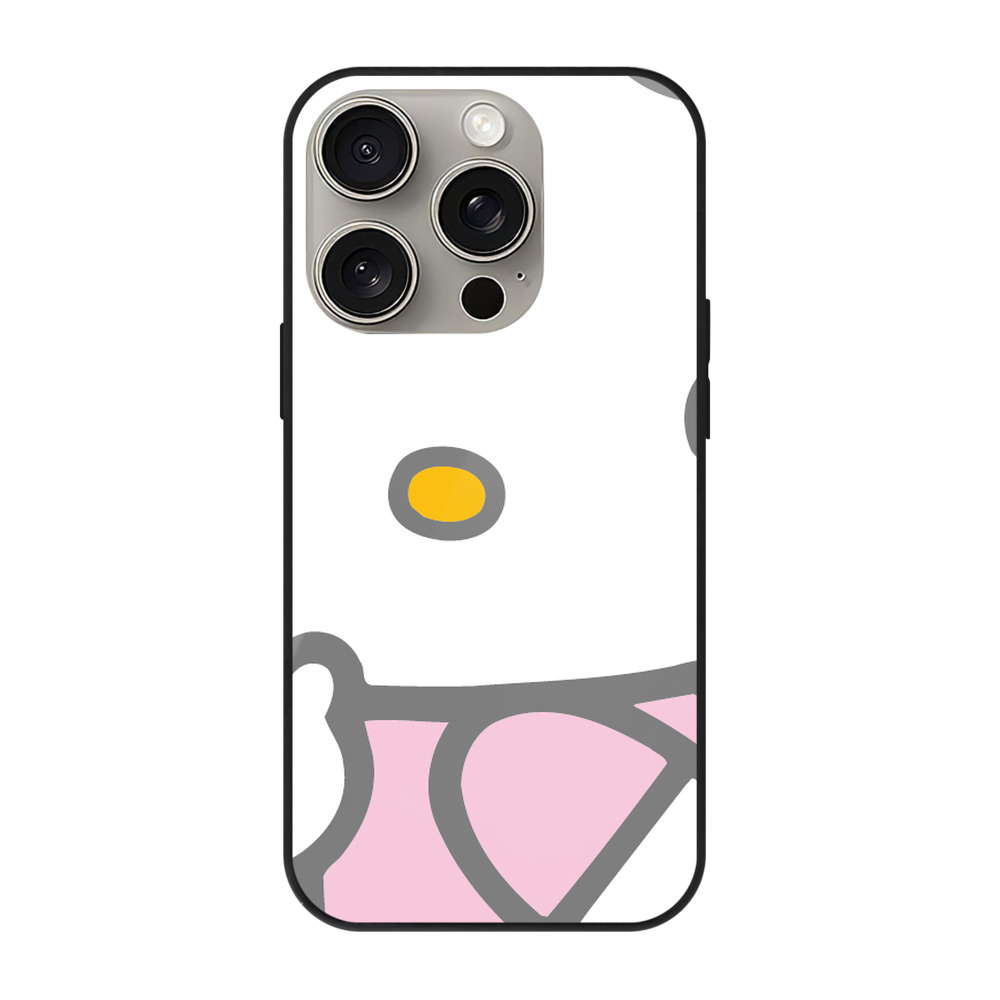 （画像用） Hello Kitty ハローキティ 【iPhone15Pro対応】スマホケース 耐衝撃＆黄変防止 背面ガラス