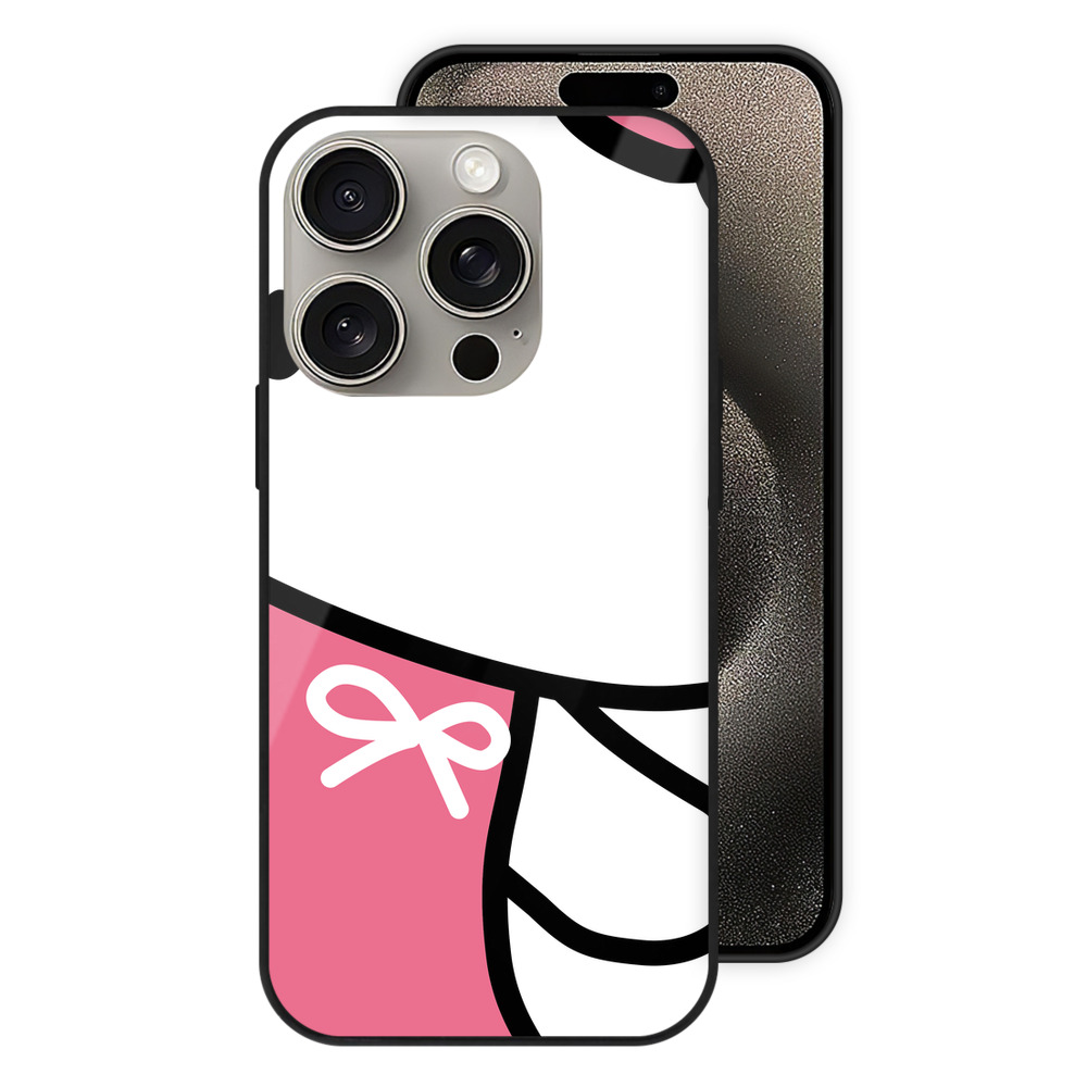 （画像用） Hello Kitty ハローキティ 【iPhone15Pro対応】スマホケース 耐衝撃＆黄変防止 背面ガラス