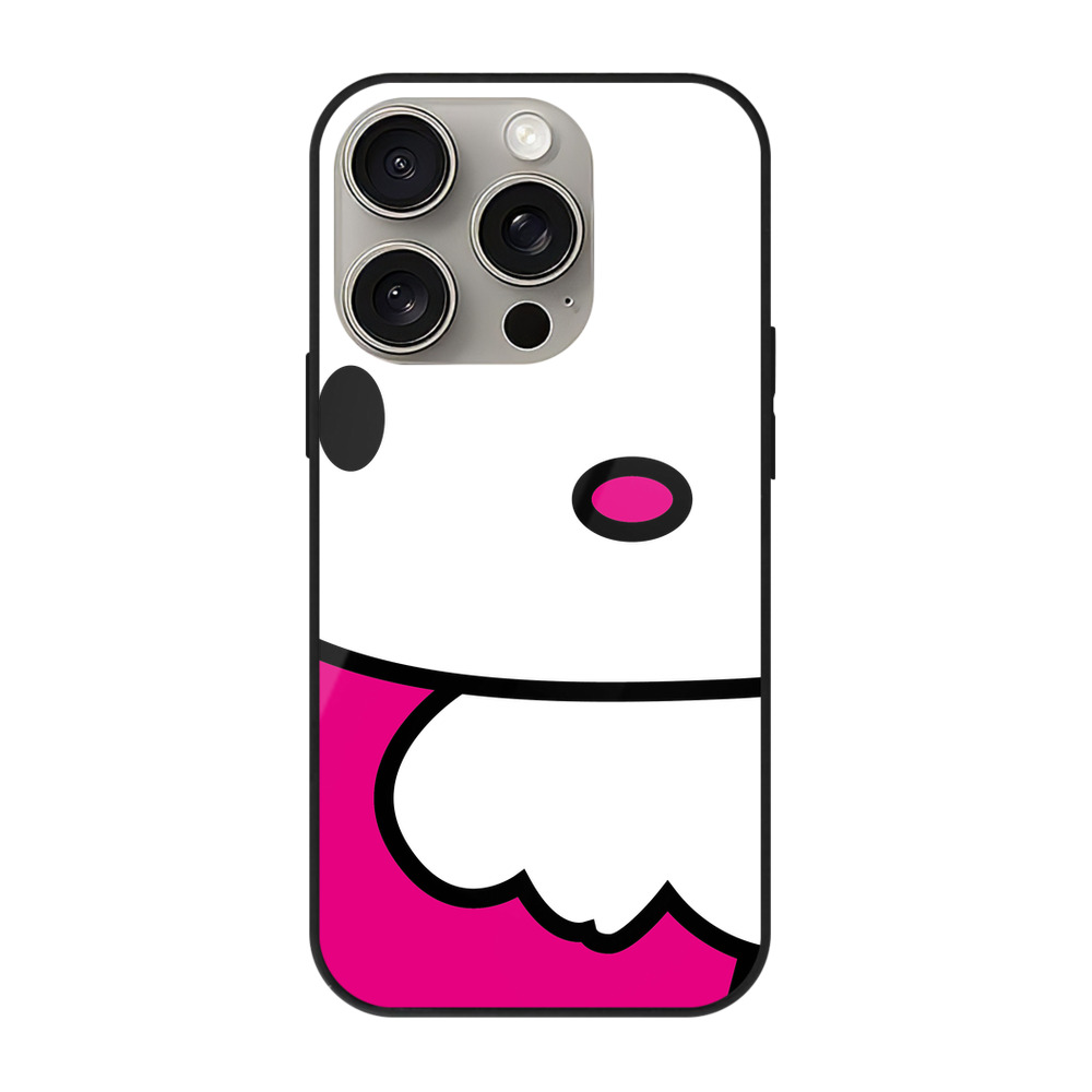 （画像用） Hello Kitty ハローキティ 【iPhone15Pro対応】スマホケース 耐衝撃＆黄変防止 背面ガラス