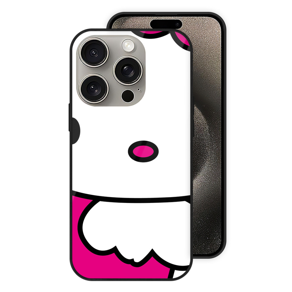 （画像用） Hello Kitty ハローキティ 【iPhone15Pro対応】スマホケース 耐衝撃＆黄変防止 背面ガラス