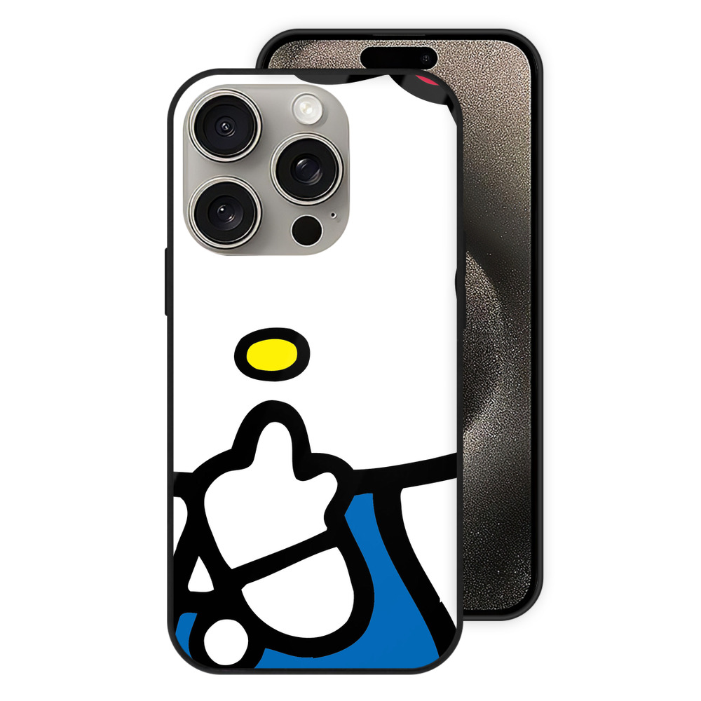 （画像用） Hello Kitty ハローキティ 【iPhone15Pro対応】スマホケース 耐衝撃＆黄変防止 背面ガラス