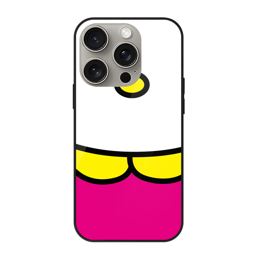 （画像用） Hello Kitty ハローキティ 【iPhone15Pro対応】スマホケース 耐衝撃＆黄変防止 背面ガラス