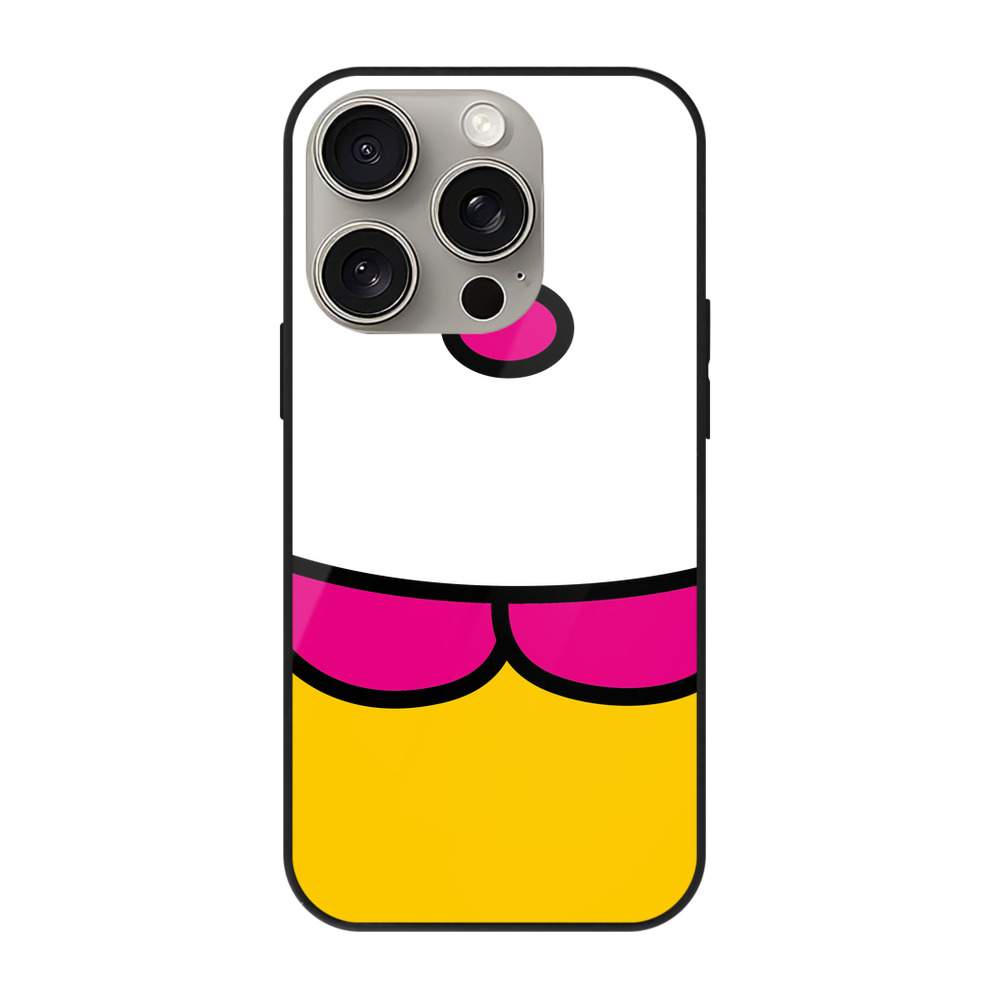 （画像用） Hello Kitty ハローキティ 【iPhone15Pro対応】スマホケース 耐衝撃＆黄変防止 背面ガラス