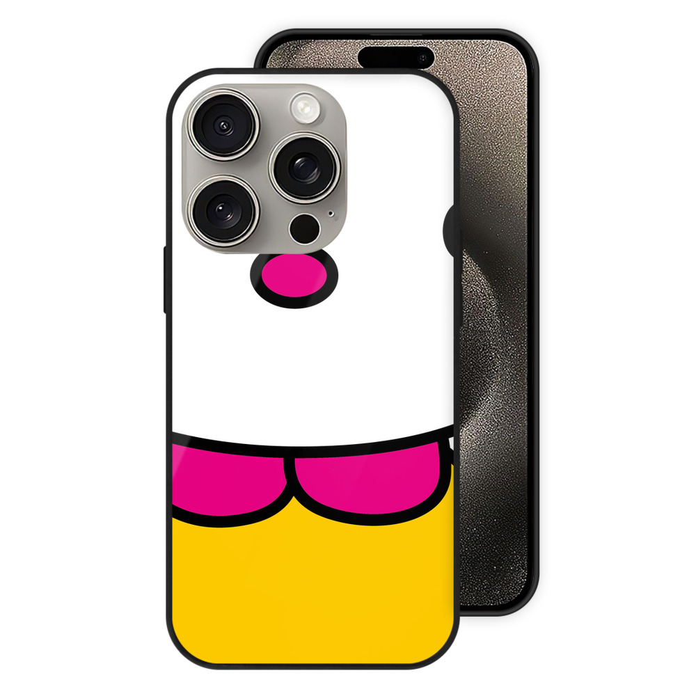 （画像用） Hello Kitty ハローキティ 【iPhone15Pro対応】スマホケース 耐衝撃＆黄変防止 背面ガラス