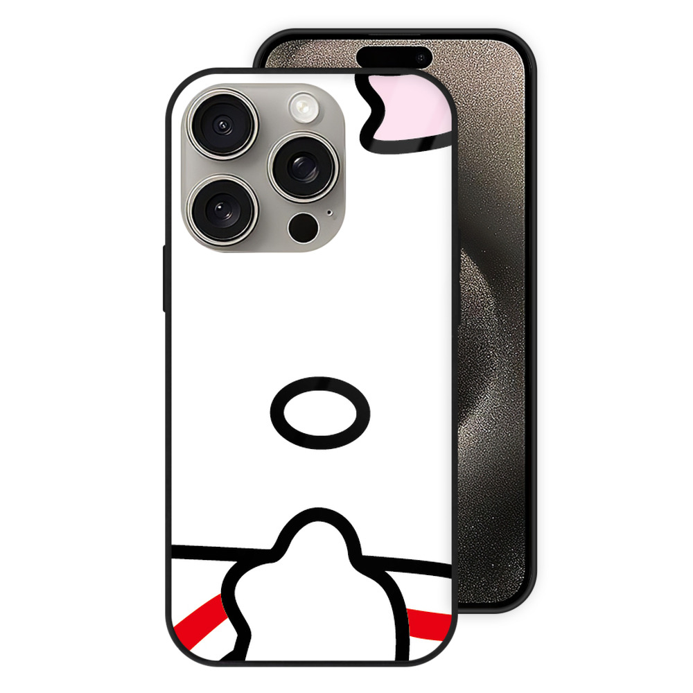 （画像用） Hello Kitty ハローキティ 【iPhone15Pro対応】スマホケース 耐衝撃＆黄変防止 背面ガラス
