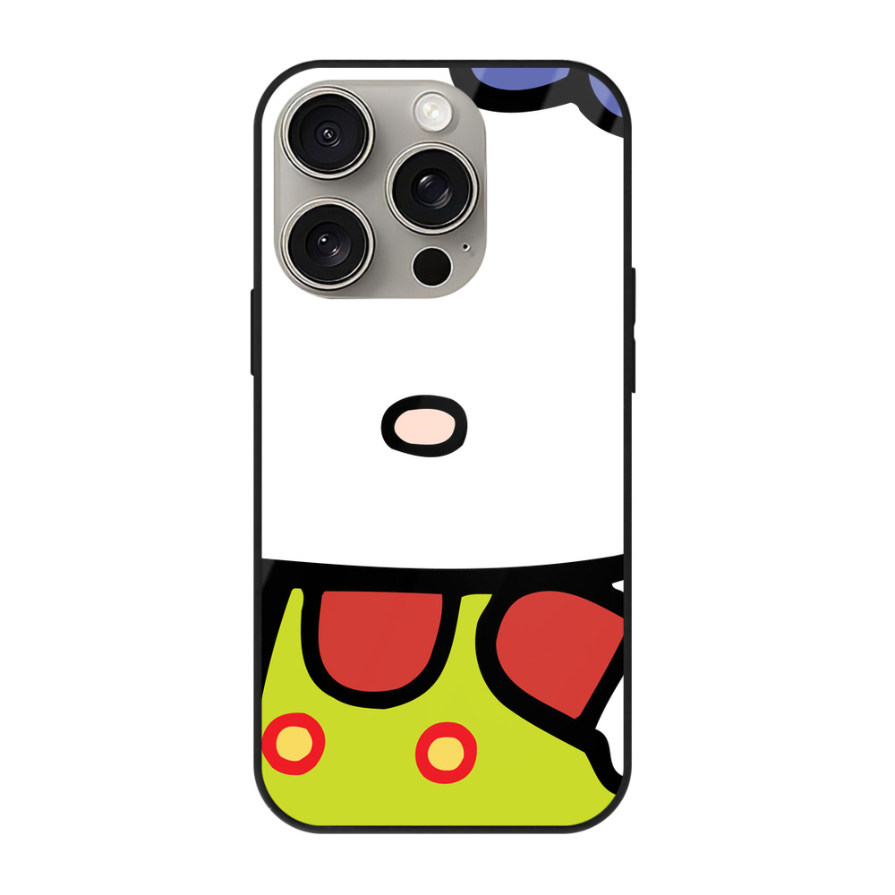 （画像用） Hello Kitty ハローキティ 【iPhone15Pro対応】スマホケース 耐衝撃＆黄変防止 背面ガラス