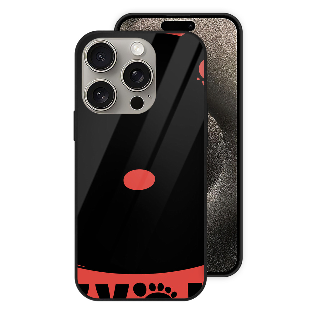 （画像用） Hello Kitty ハローキティ 【iPhone15Pro対応】スマホケース 耐衝撃＆黄変防止 背面ガラス