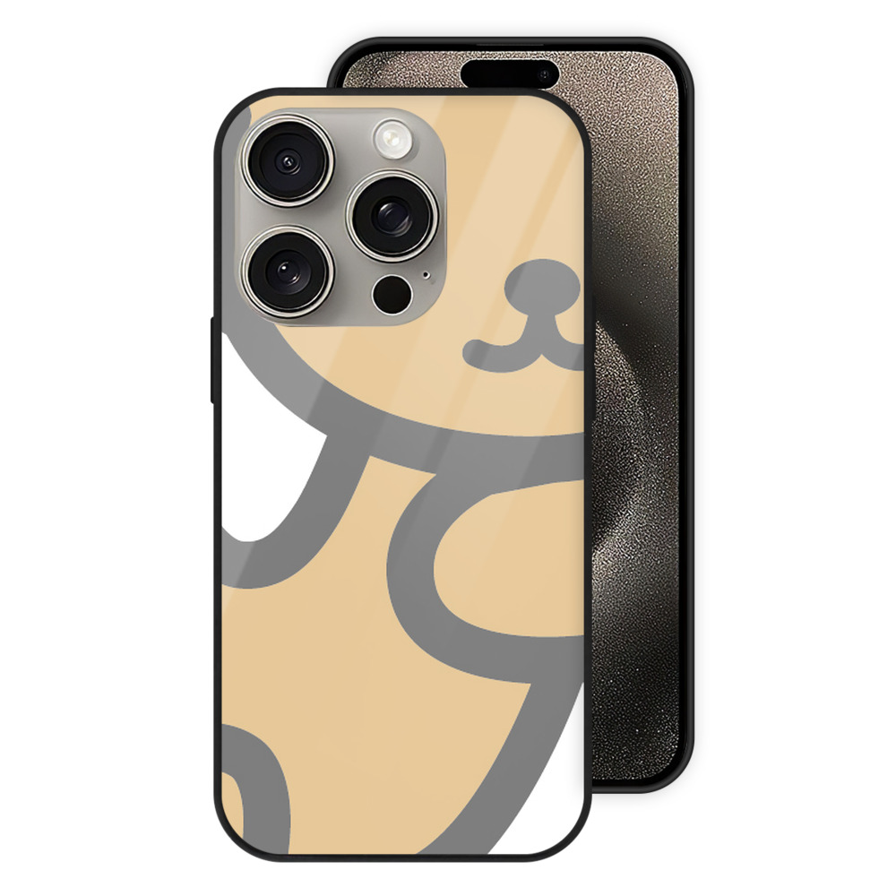 （画像用） Hello Kitty ハローキティ 【iPhone15Pro対応】スマホケース 耐衝撃＆黄変防止 背面ガラス