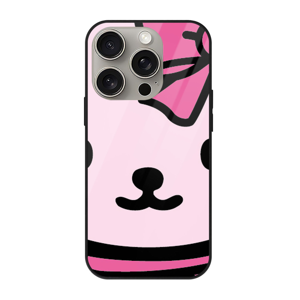 （画像用） Hello Kitty ハローキティ 【iPhone15Pro対応】スマホケース 耐衝撃＆黄変防止 背面ガラス