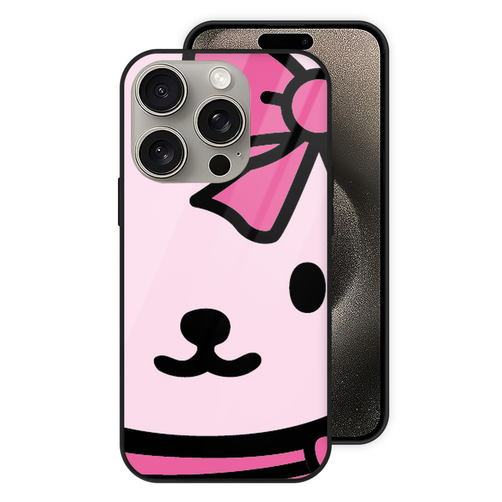 （画像用） Hello Kitty ハローキティ 【iPhone15Pro対応】スマホケース 耐衝撃＆黄変防止 背面ガラス