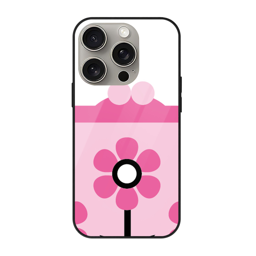 （画像用） Hello Kitty ハローキティ 【iPhone15Pro対応】スマホケース 耐衝撃＆黄変防止 背面ガラス