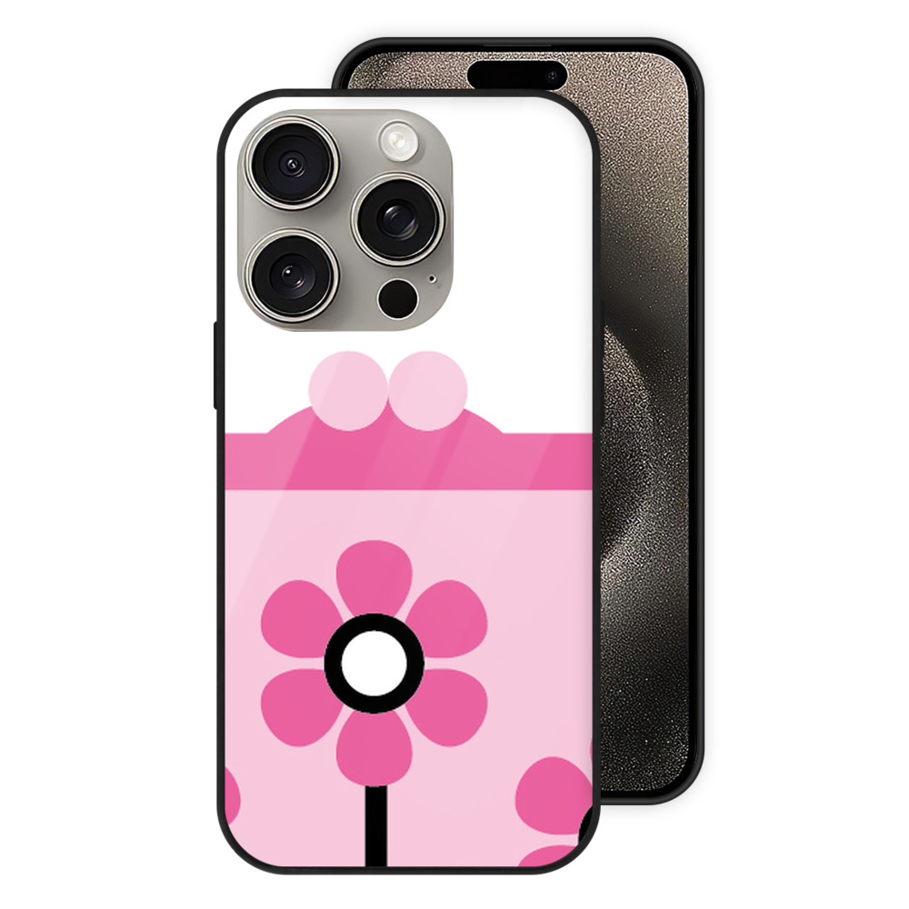 （画像用） Hello Kitty ハローキティ 【iPhone15Pro対応】スマホケース 耐衝撃＆黄変防止 背面ガラス
