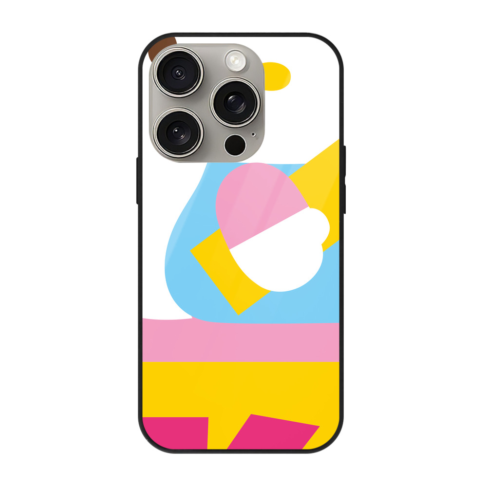 （画像用） Hello Kitty ハローキティ 【iPhone15Pro対応】スマホケース 耐衝撃＆黄変防止 背面ガラス