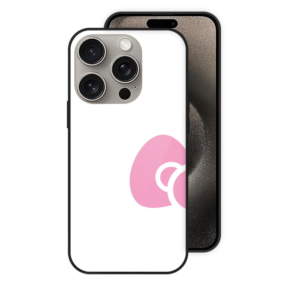 （画像用） Hello Kitty ハローキティ 【iPhone15Pro対応】スマホケース 耐衝撃＆黄変防止 背面ガラス