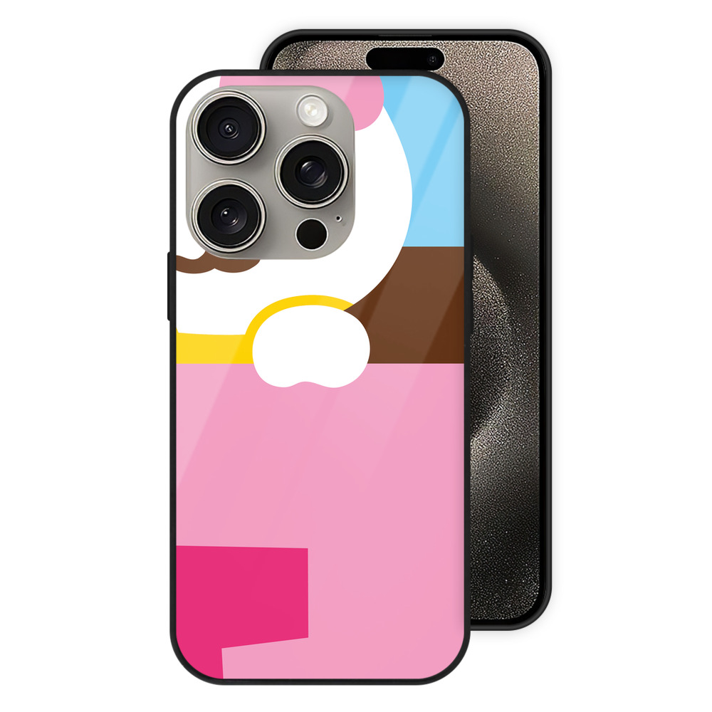 （画像用） Hello Kitty ハローキティ 【iPhone15Pro対応】スマホケース 耐衝撃＆黄変防止 背面ガラス