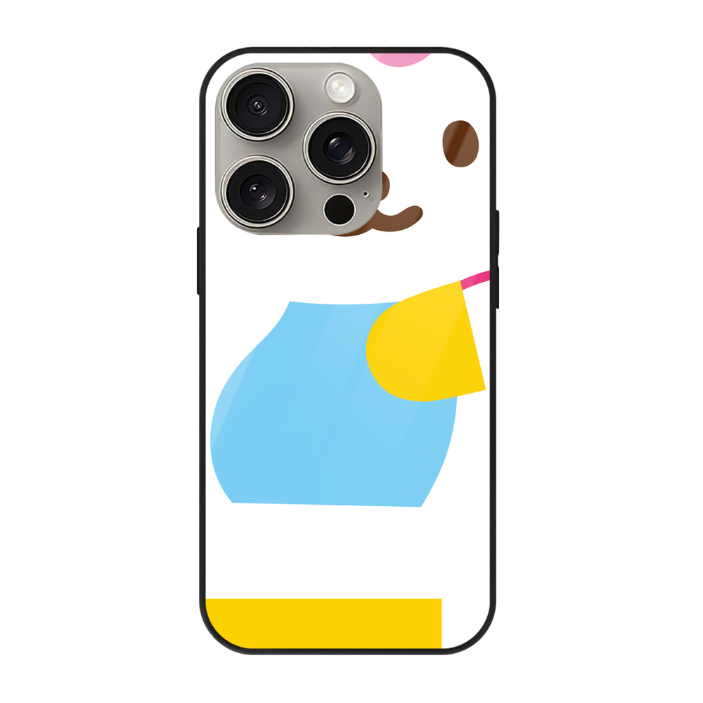 （画像用） Hello Kitty ハローキティ 【iPhone15Pro対応】スマホケース 耐衝撃＆黄変防止 背面ガラス