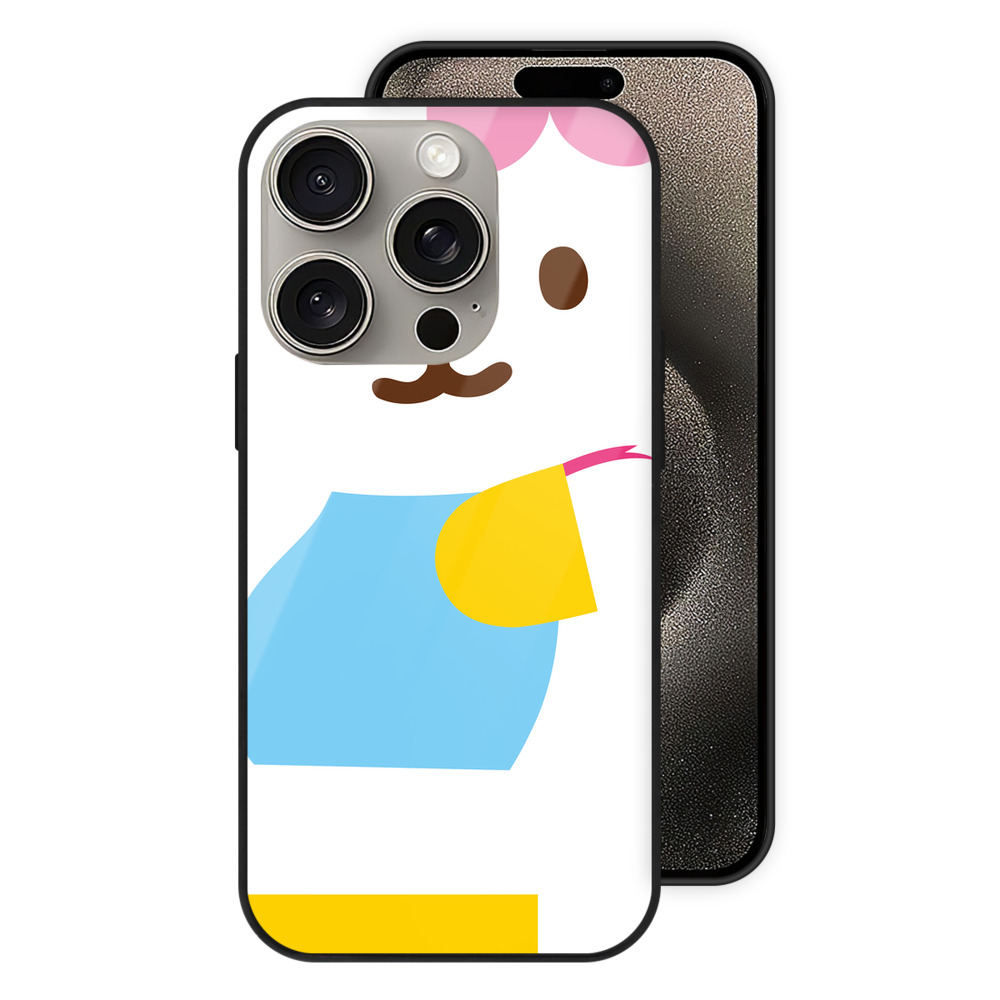 （画像用） Hello Kitty ハローキティ 【iPhone15Pro対応】スマホケース 耐衝撃＆黄変防止 背面ガラス