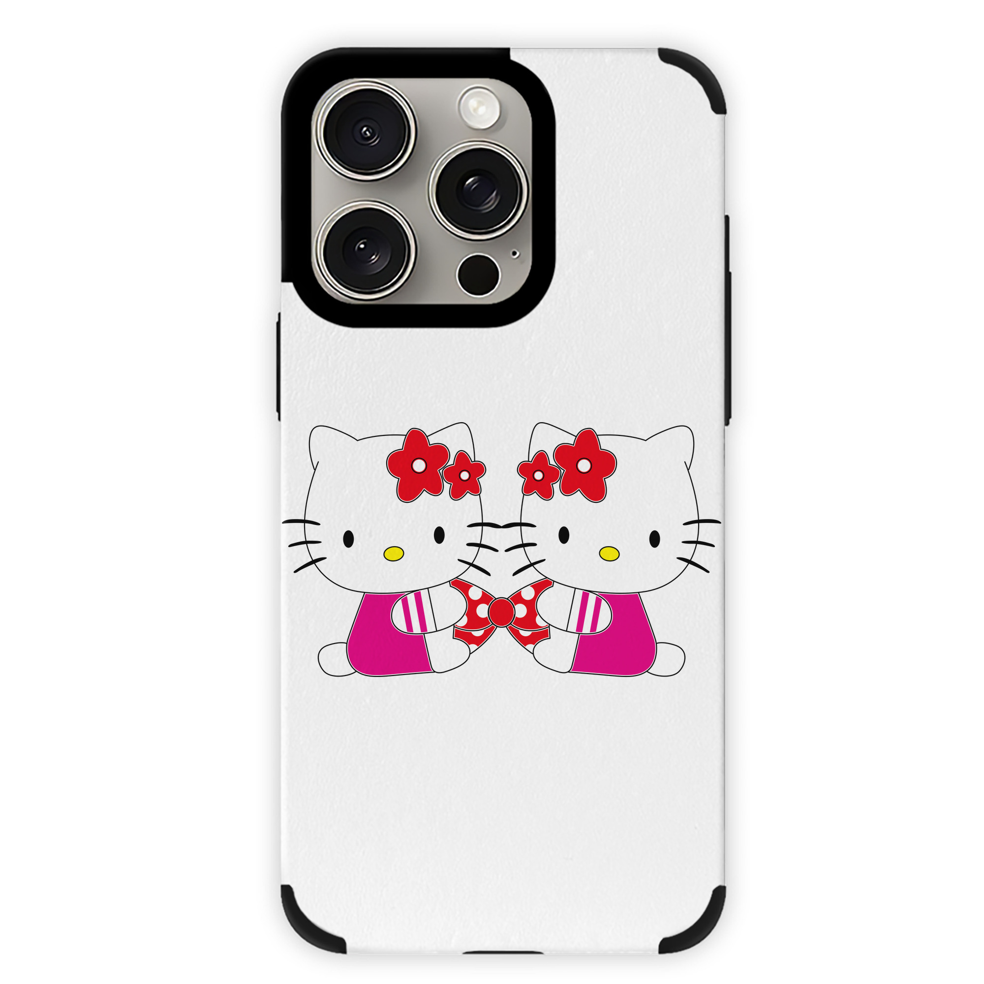 （画像用） Hello Kitty ハローキティ 【iPhone15ProMax対応】 PUレザー スマホケース 耐衝撃＆黄変防止