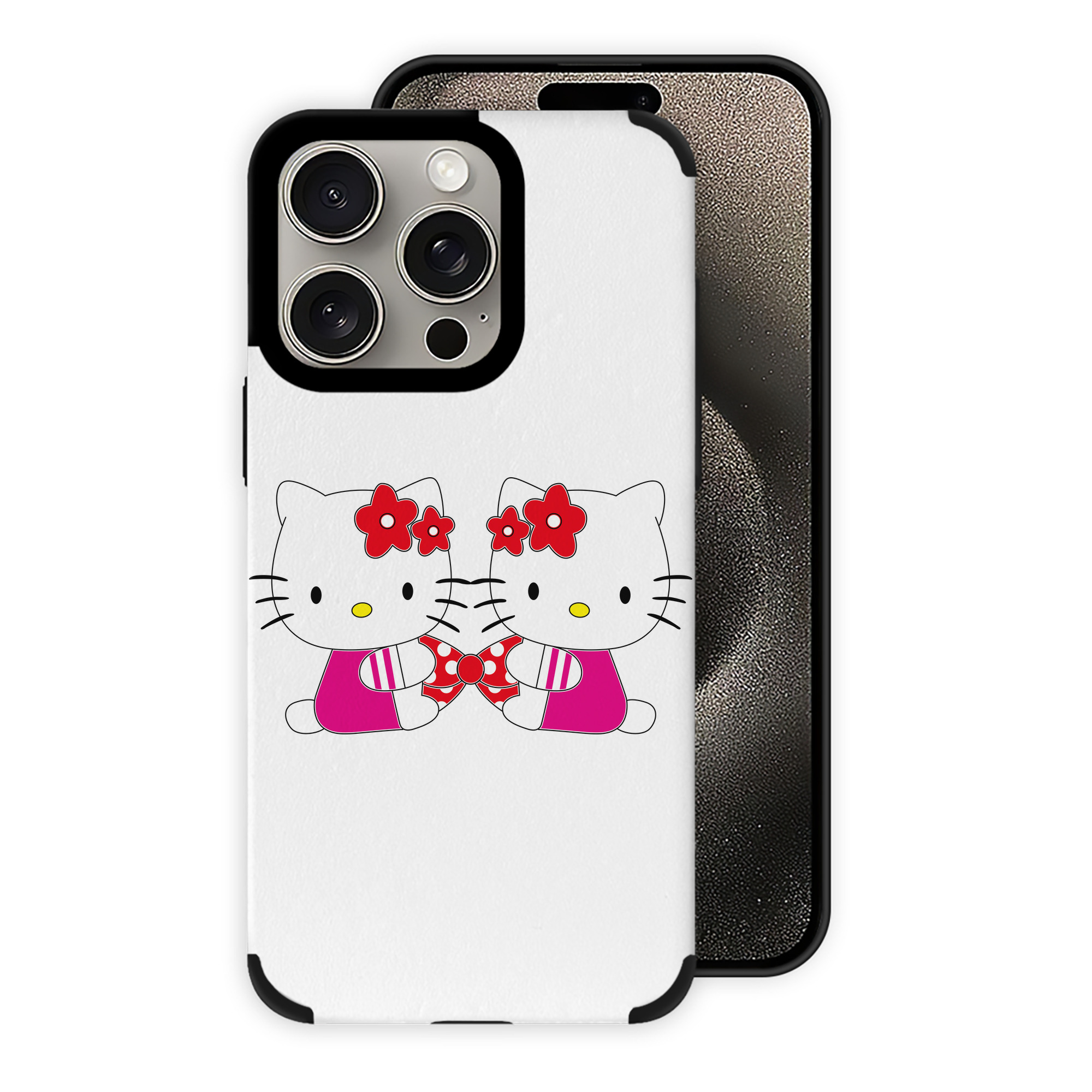 （画像用） Hello Kitty ハローキティ 【iPhone15ProMax対応】 PUレザー スマホケース 耐衝撃＆黄変防止