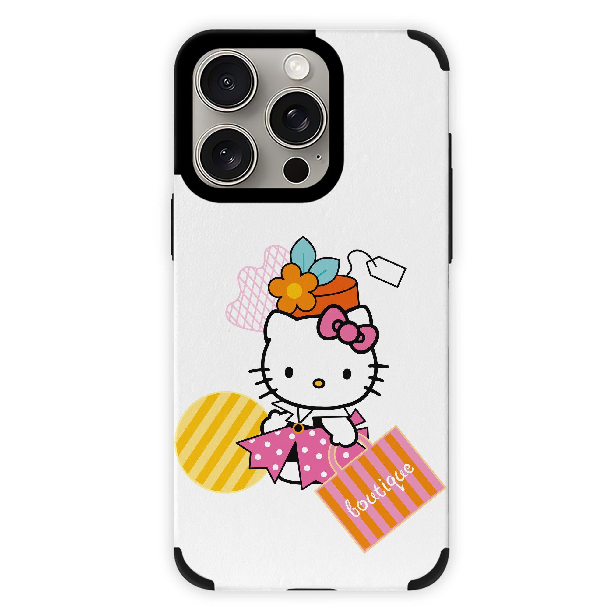 （画像用） Hello Kitty ハローキティ 【iPhone15ProMax対応】 PUレザー スマホケース 耐衝撃＆黄変防止