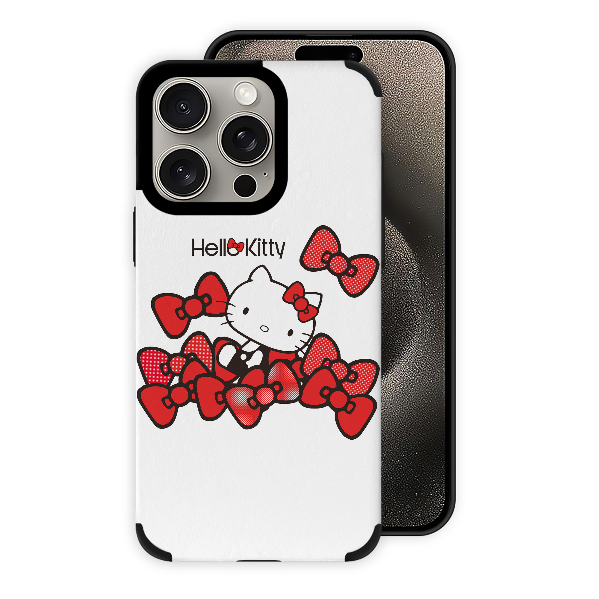 （画像用） Hello Kitty ハローキティ 【iPhone15ProMax対応】 PUレザー スマホケース 耐衝撃＆黄変防止