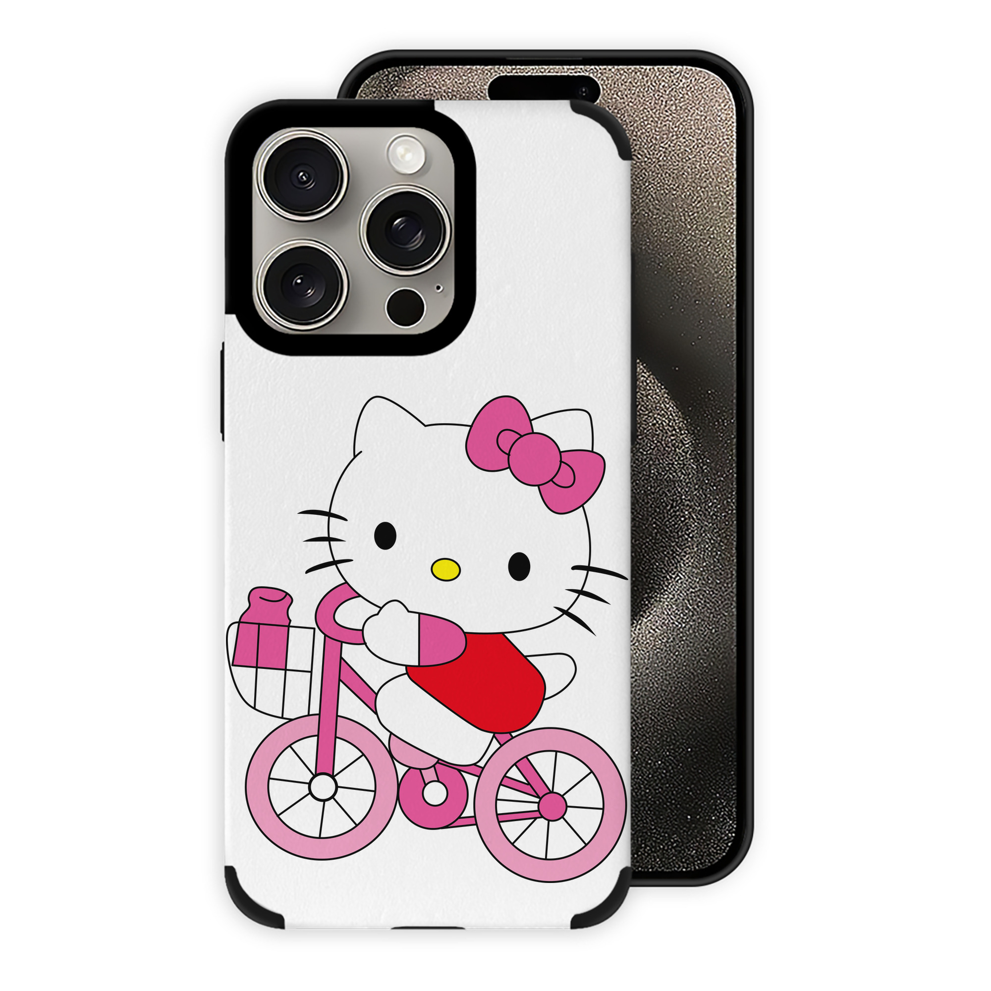 （画像用） Hello Kitty ハローキティ 【iPhone15ProMax対応】 PUレザー スマホケース 耐衝撃＆黄変防止