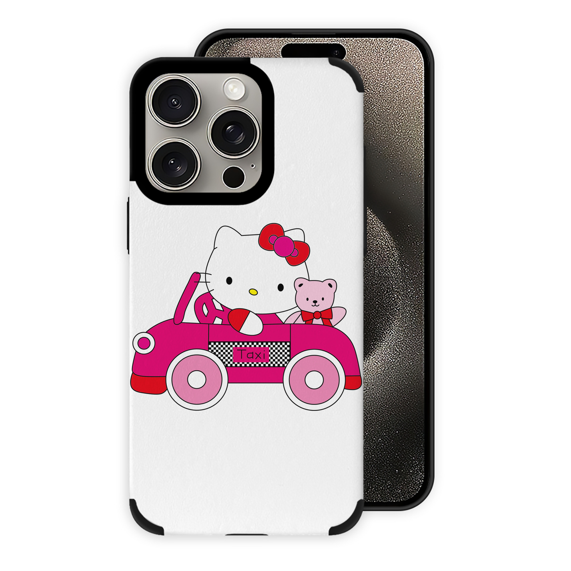 （画像用） Hello Kitty ハローキティ 【iPhone15ProMax対応】 PUレザー スマホケース 耐衝撃＆黄変防止