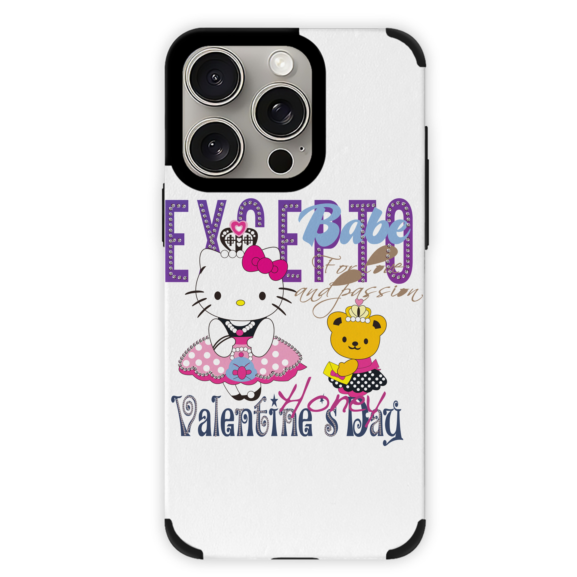 （画像用） Hello Kitty ハローキティ 【iPhone15ProMax対応】 PUレザー スマホケース 耐衝撃＆黄変防止