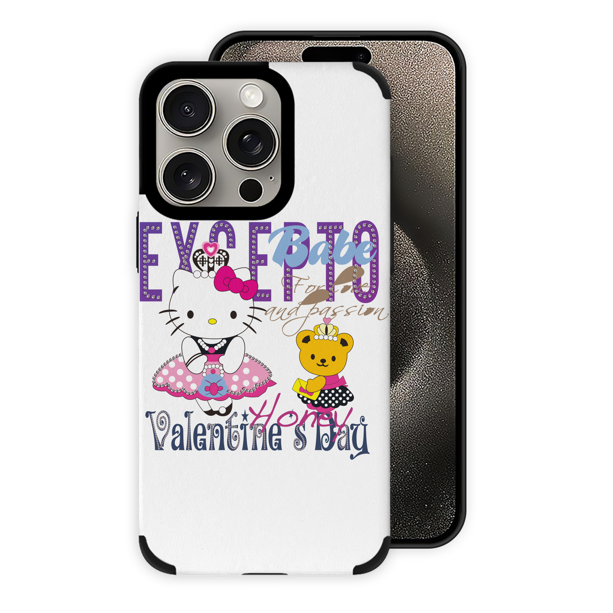 （画像用） Hello Kitty ハローキティ 【iPhone15ProMax対応】 PUレザー スマホケース 耐衝撃＆黄変防止