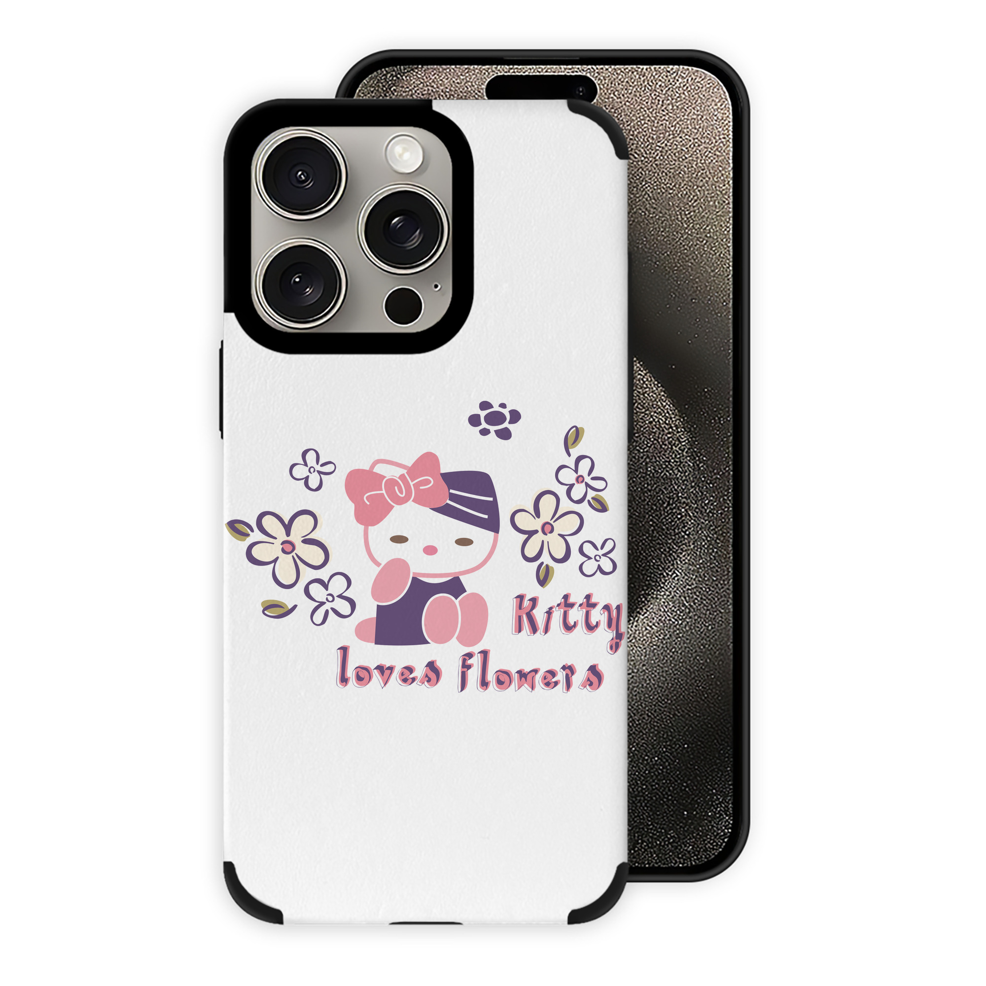 （画像用） Hello Kitty ハローキティ 【iPhone15ProMax対応】 PUレザー スマホケース 耐衝撃＆黄変防止