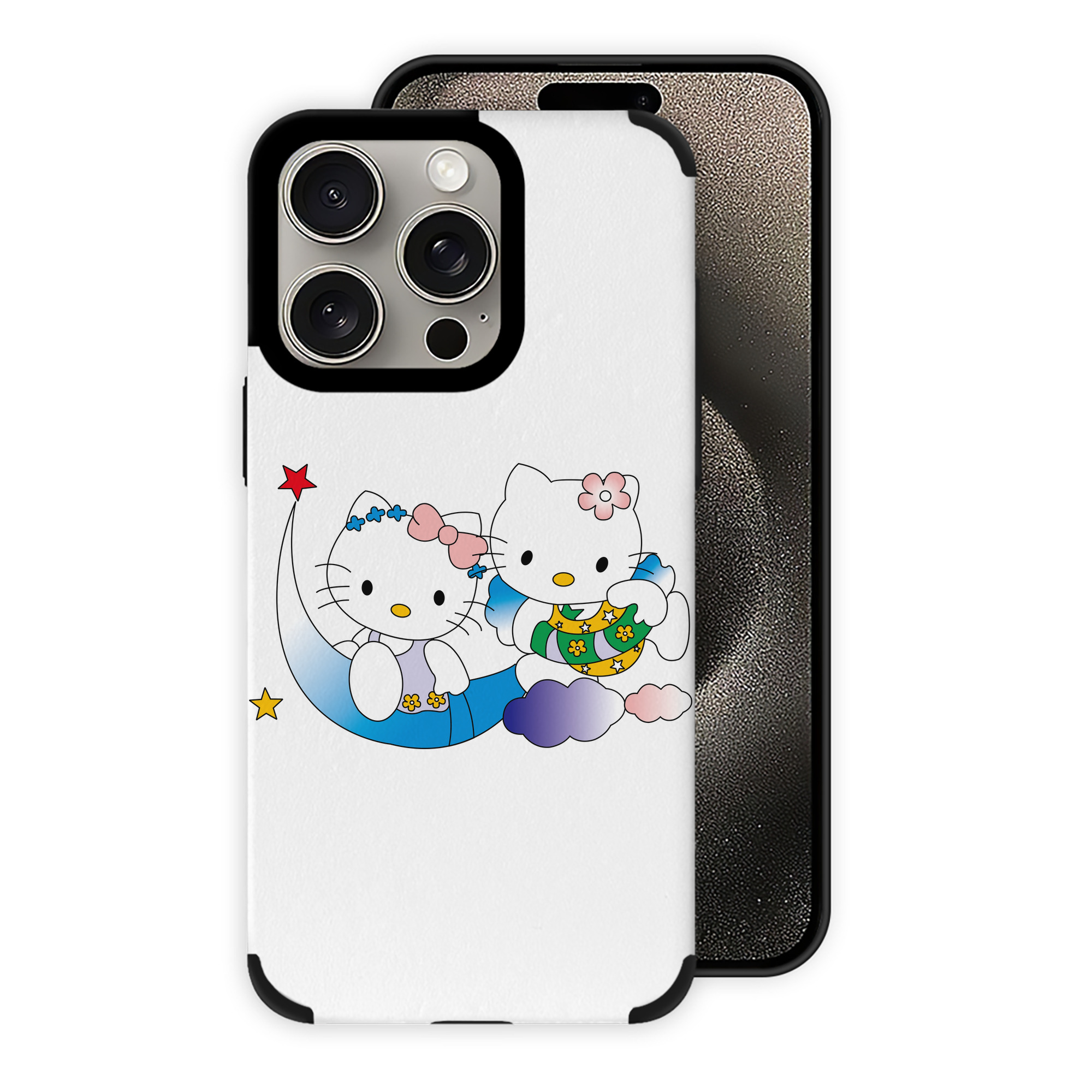 （画像用） Hello Kitty ハローキティ 【iPhone15ProMax対応】 PUレザー スマホケース 耐衝撃＆黄変防止