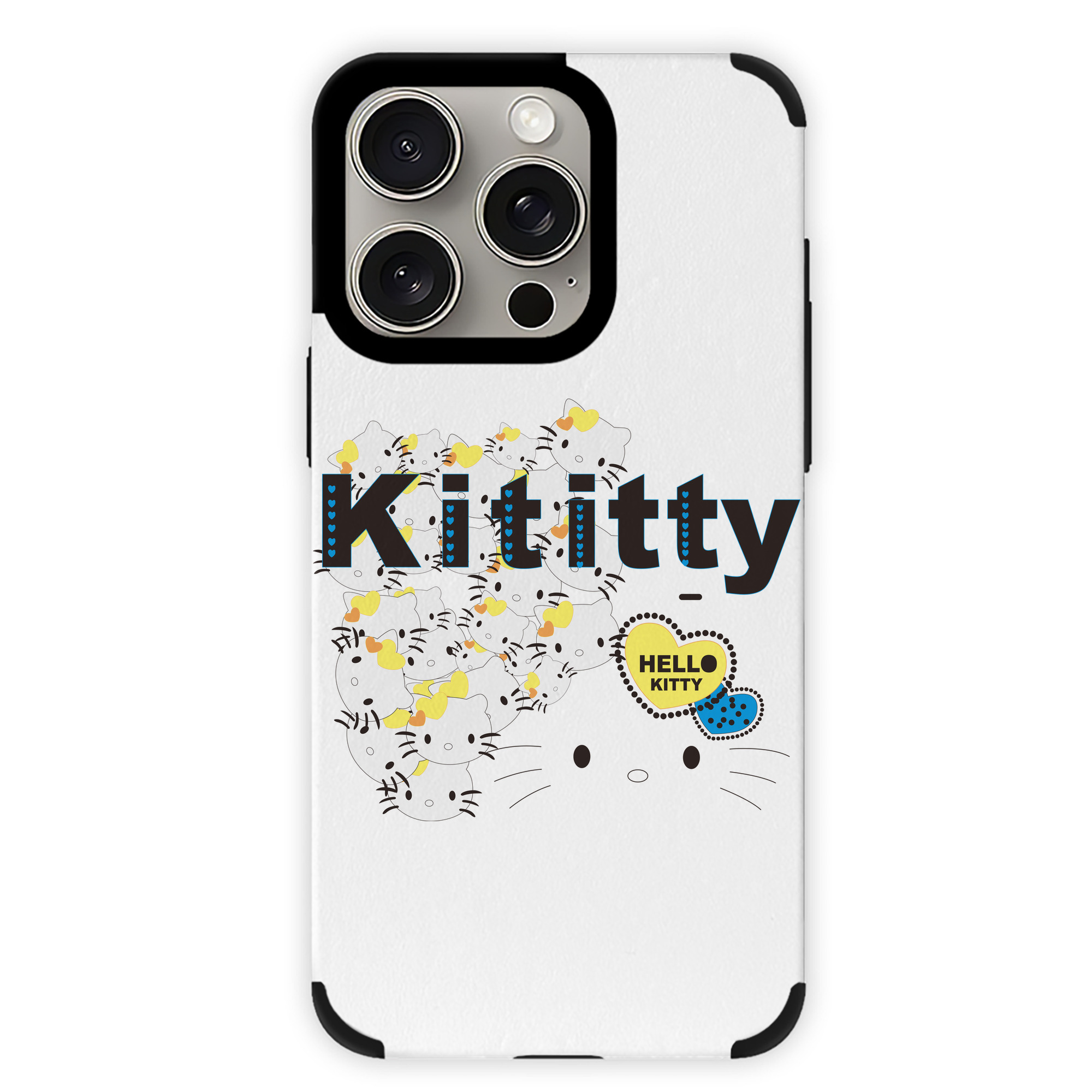 （画像用） Hello Kitty ハローキティ 【iPhone15ProMax対応】 PUレザー スマホケース 耐衝撃＆黄変防止
