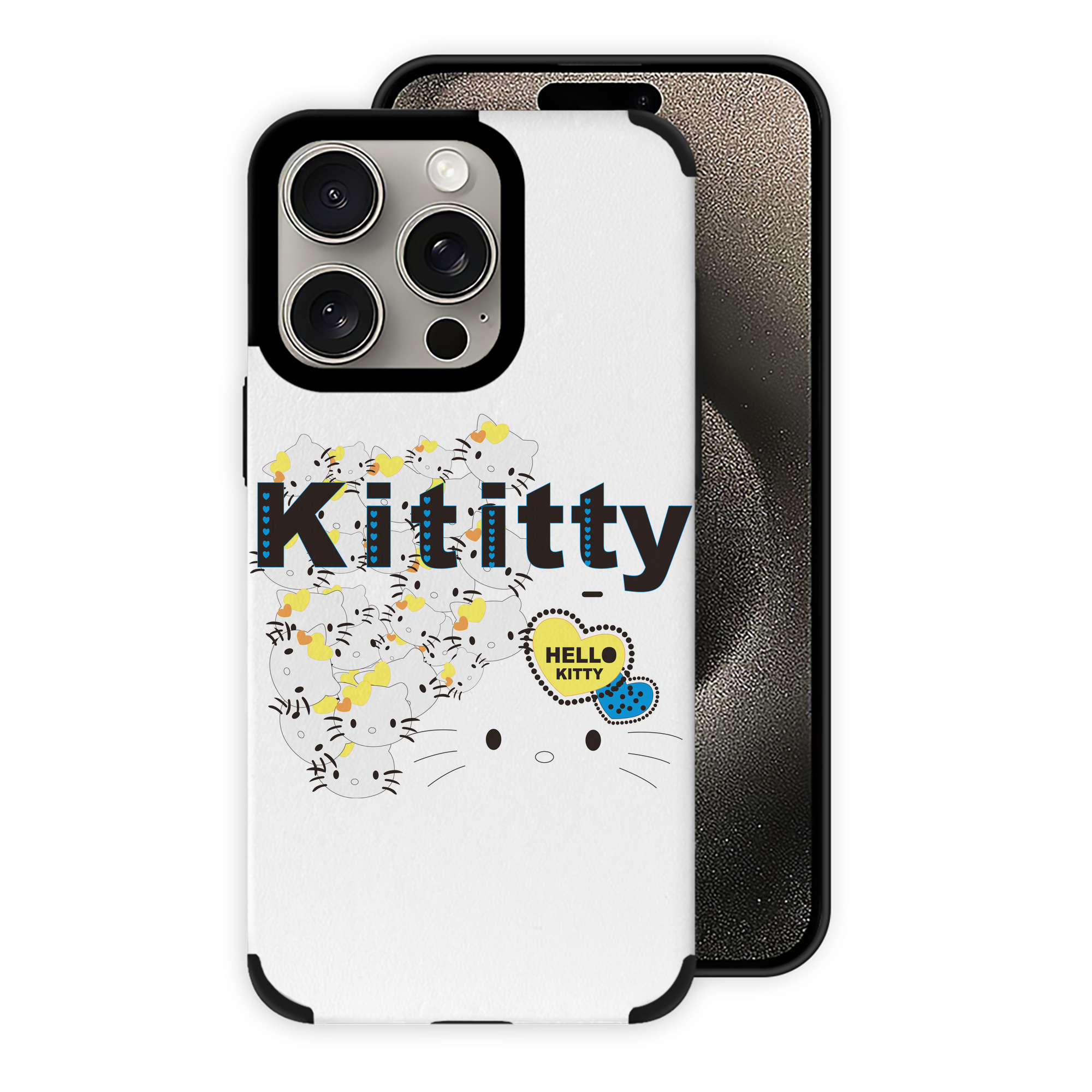 （画像用） Hello Kitty ハローキティ 【iPhone15ProMax対応】 PUレザー スマホケース 耐衝撃＆黄変防止
