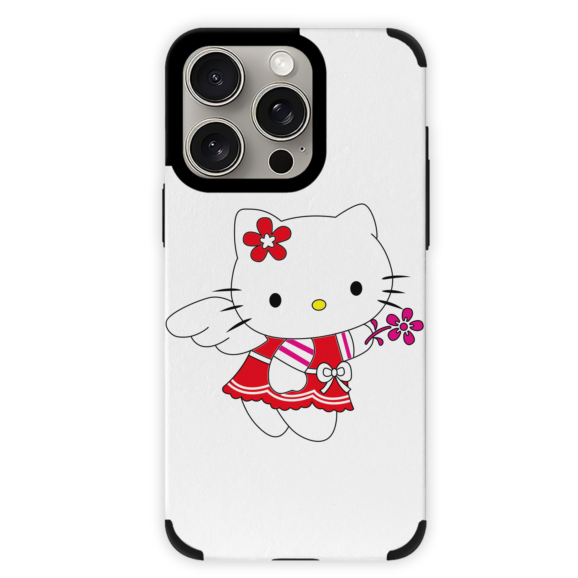 （画像用） Hello Kitty ハローキティ 【iPhone15ProMax対応】 PUレザー スマホケース 耐衝撃＆黄変防止