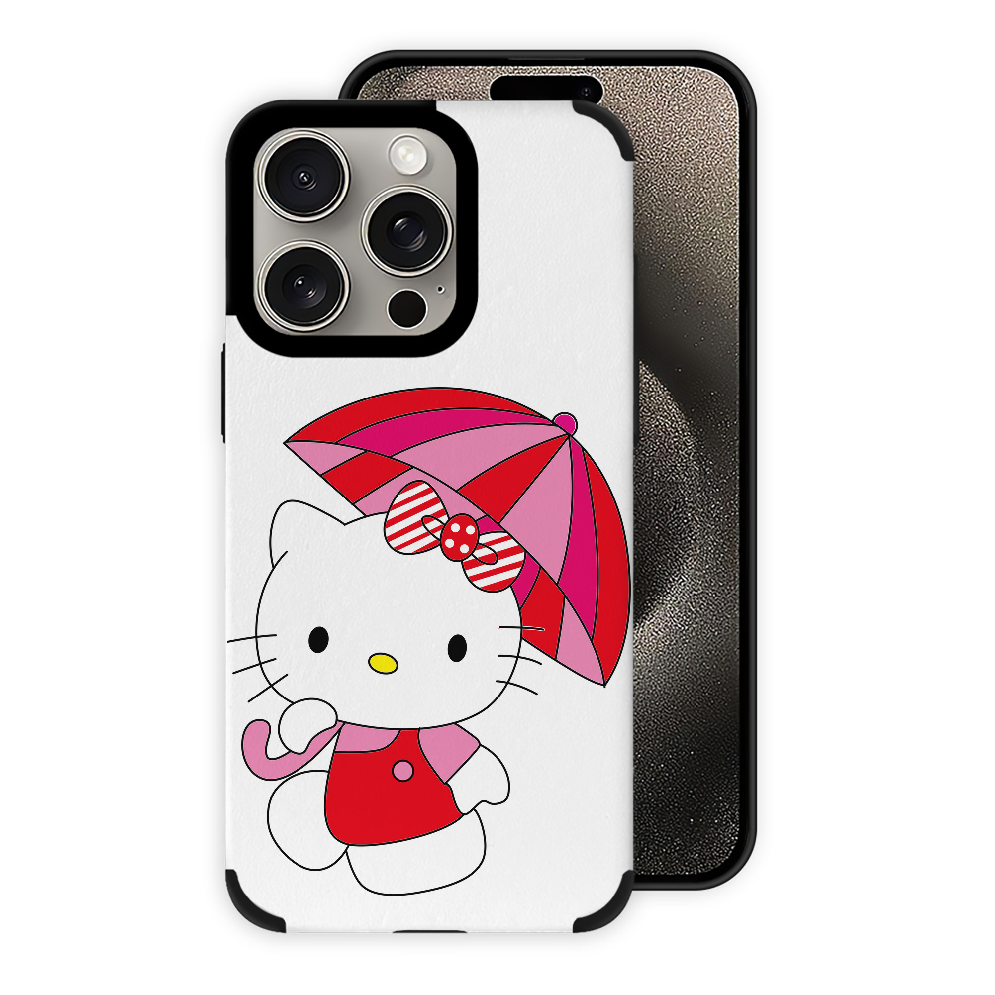 （画像用） Hello Kitty ハローキティ 【iPhone15ProMax対応】 PUレザー スマホケース 耐衝撃＆黄変防止