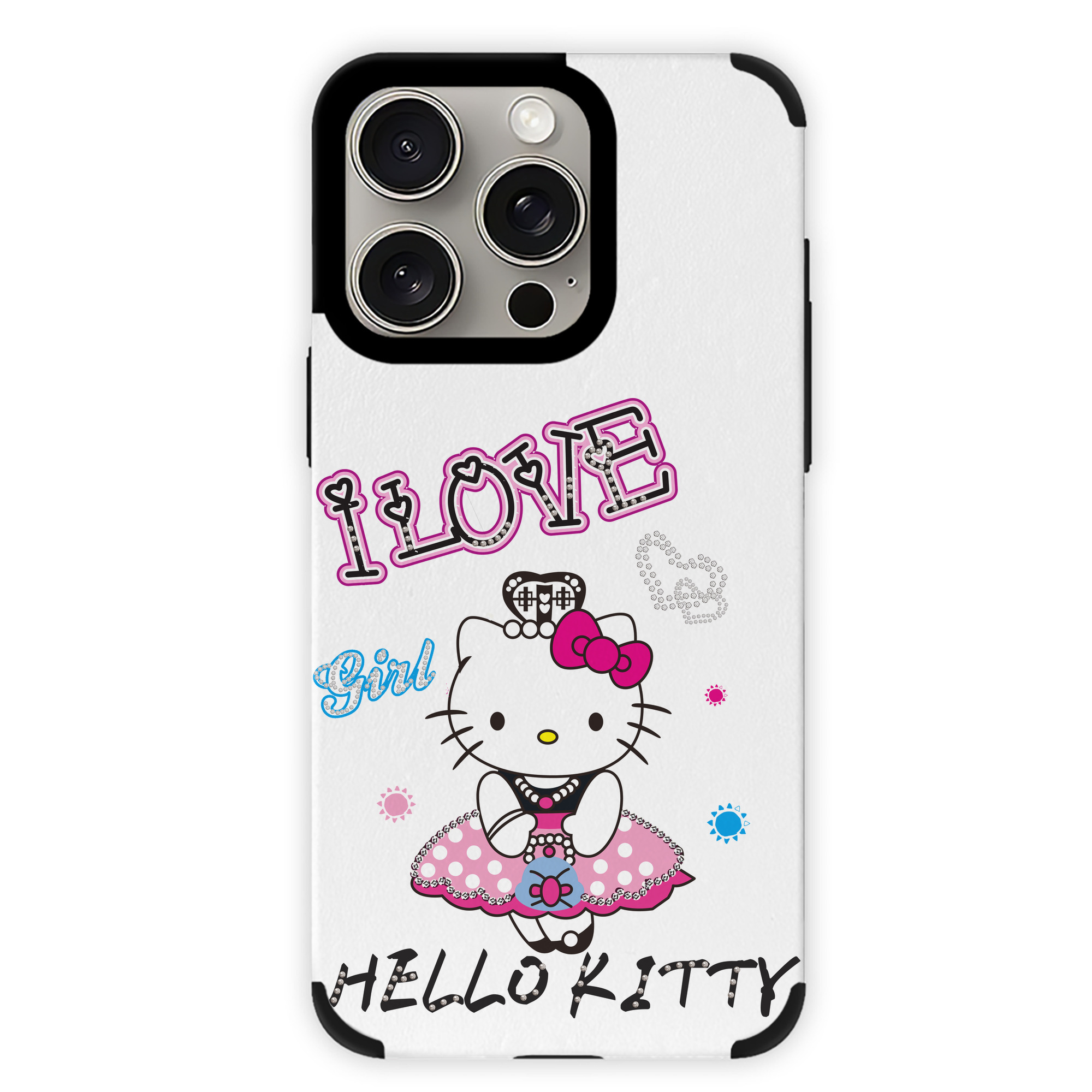 （画像用） Hello Kitty ハローキティ 【iPhone15ProMax対応】 PUレザー スマホケース 耐衝撃＆黄変防止