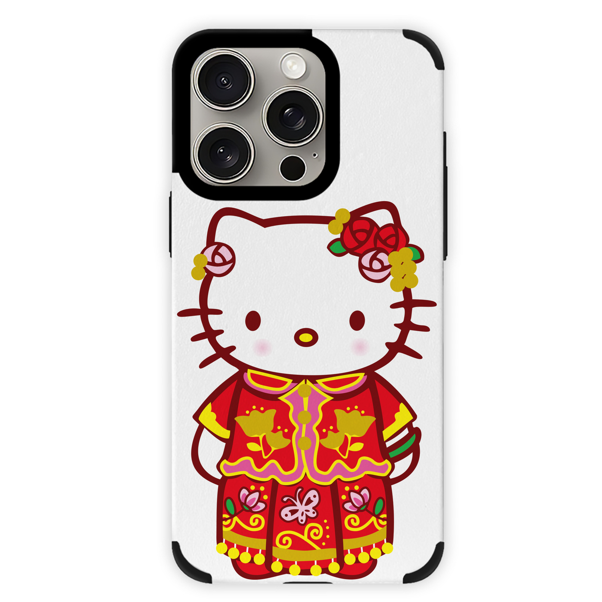 （画像用） Hello Kitty ハローキティ 【iPhone15ProMax対応】 PUレザー スマホケース 耐衝撃＆黄変防止