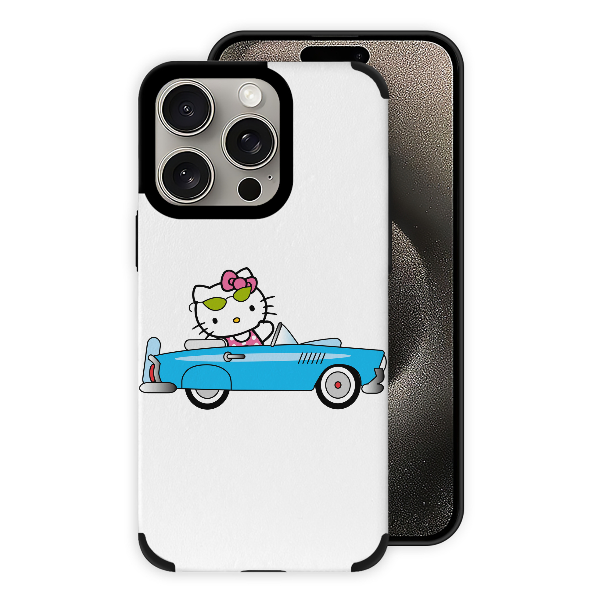 （画像用） Hello Kitty ハローキティ 【iPhone15ProMax対応】 PUレザー スマホケース 耐衝撃＆黄変防止