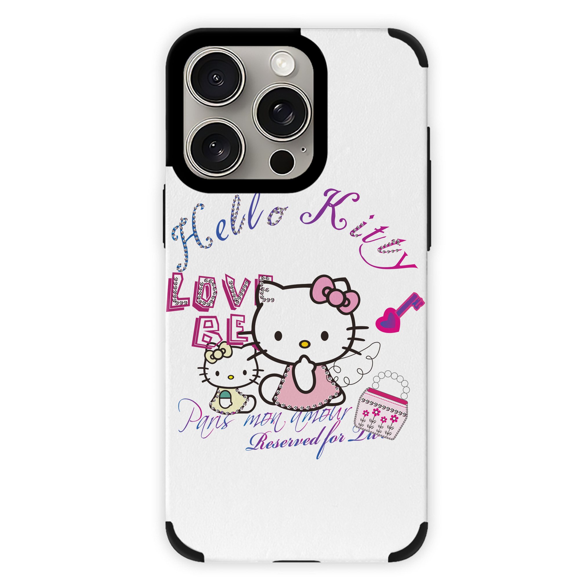（画像用） Hello Kitty ハローキティ 【iPhone15ProMax対応】 PUレザー スマホケース 耐衝撃＆黄変防止
