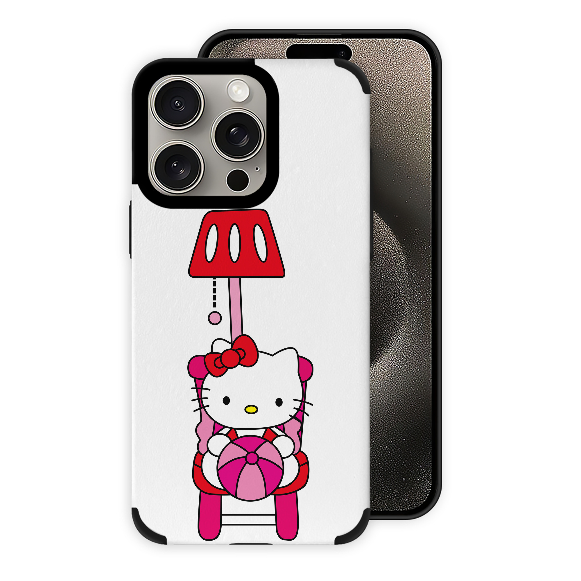 （画像用） Hello Kitty ハローキティ 【iPhone15ProMax対応】 PUレザー スマホケース 耐衝撃＆黄変防止