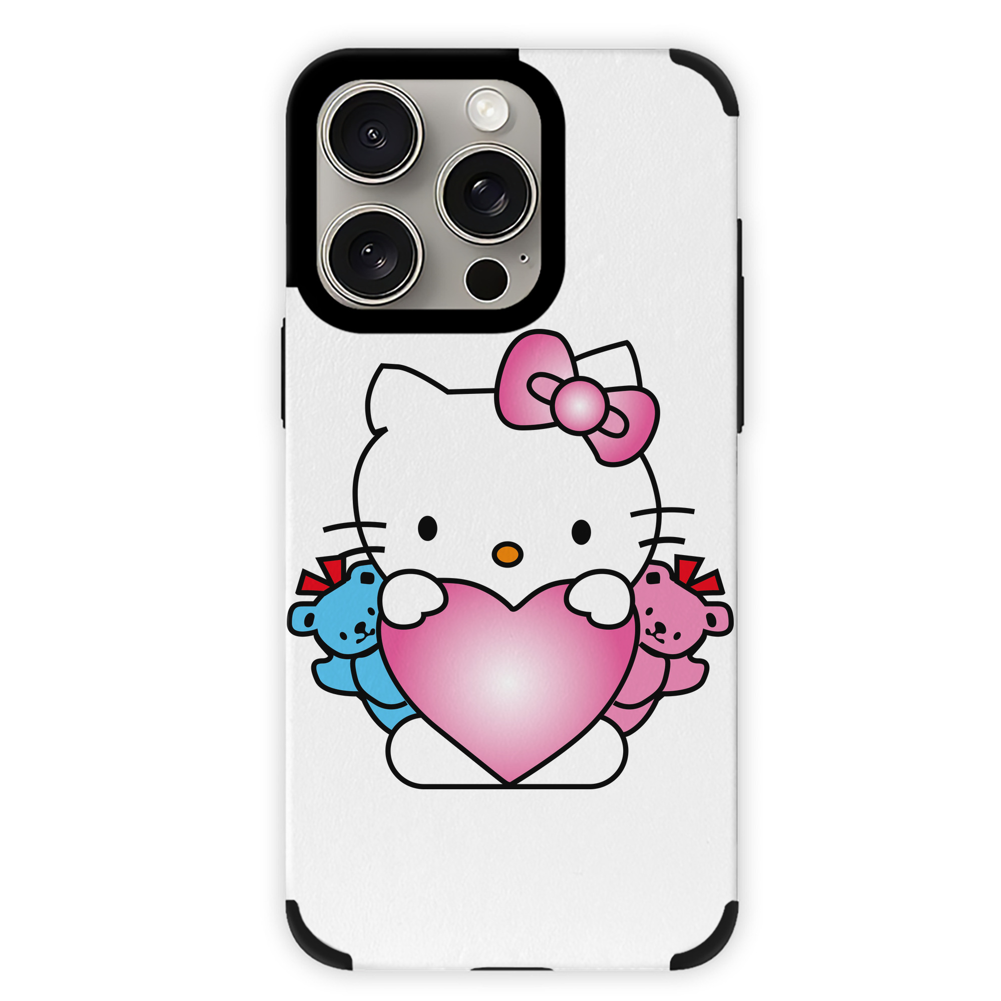 （画像用） Hello Kitty ハローキティ 【iPhone15ProMax対応】 PUレザー スマホケース 耐衝撃＆黄変防止