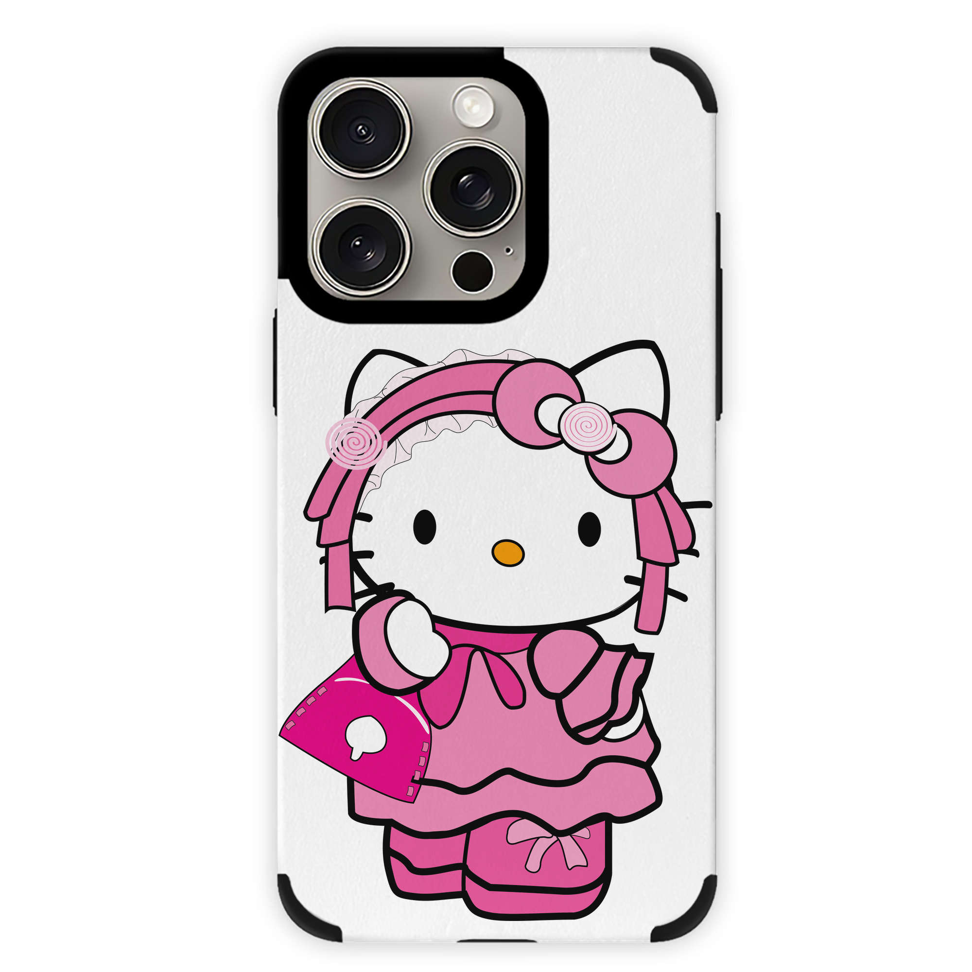 （画像用） Hello Kitty ハローキティ 【iPhone15ProMax対応】 PUレザー スマホケース 耐衝撃＆黄変防止